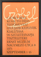 1973 Czóbel Béla Kossuth-Díjas Festőművész Legújabb Képeinek Kiállítása 90. Születésnapja Tiszteletére Ernst Múzeum Nagy - Otros & Sin Clasificación