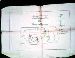 Concours Hippique De L'armée Française Du Rhin, 2 Juin 1929, " Coupe De Mayence " ( Pliures ) - Documents