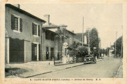 St Martin De Hinx * Avenue Du Bourg * Automobile Voiture Ancienne * Pompe à Essence - Andere & Zonder Classificatie