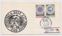 ANTARCTIC Russkaya Station 18 SAE Base Pole Mail VERY RARE Cover USSR RUSSIA - Research Stations