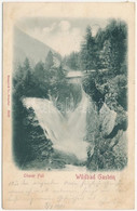 T3 1901 Badgastein, Wildbad Gastein; Oberer Fall / Waterfall (wet Damage) - Sin Clasificación