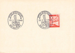ÖSTERREICH - SONDERSTEMPEL ÖSTERR. SKIMEISTERSCHAFT 20.2.1948 / G226 - Maschinenstempel (EMA)