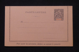 RÉUNION - Entier Postal Type Groupe Carte Lettre Papier Chamois Non Circulé - L 104998 - Storia Postale