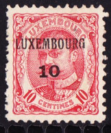 Luxemburg 1910  Prifix Nr. 72 - Preobliterati