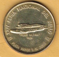 Medalla Conmemorativa MADRID 1992. Feria Del Sello, Avion PLUS ULTRA, Cupro Niquel - Professionali/Di Società