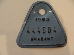 Plaque De Vélo / Moto -Taxe - Brabant - 1983 - Belgium - (EH) - Number Plates