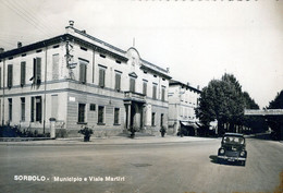 SORBOLO-MUNICIPIO E VIALE MARTIRI-VG IL 1953-X SANREMO-IM- - Parma