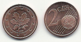 2 Cent, 2019, Prägestätte (A) Vz, Sehr Gut Erhaltene Umlaufmünze - Duitsland