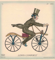Oude Fiets - Velo Ancien Lewis Compertz 1821 - Lemet Bicycle Hilversum 1949 - Prenten & Gravure