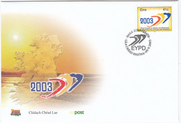 Ireland 2003 European Year Of The Disabled Map Cover #30911 - Briefe U. Dokumente