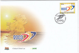 Ireland 2003 European Year Of The Disabled Map Cover #30911 - Brieven En Documenten