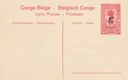 CONGO BELGE BELGISCH CONGO :  Entier Postal Neuf Palmier 15c Sur 10  Carte Habitations Du Haut Congo - Interi Postali