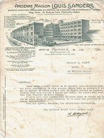 1931 - Lettre Commerciale Ancienne Maison LOUIS SANDERS - Dépôt De Rennes (trous D'archive) - Perfumería & Droguería