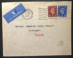Grande Bretagne 1951 De Londres Pour Groningen (Hollande) (1005) - Lettres & Documents