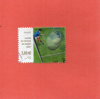 2007 Autoadhésifs  Yv  N°128 Coupe Du Monde De Rugby(4080 ) Oblitéré - Used Stamps
