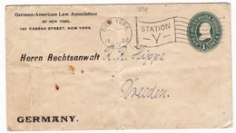 New York 1902 German American Law Association USA Dresden Deutschland Lawer - 1901-20