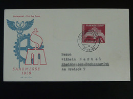 FDC Saarmesse 1959 Sarre Saar Ref 832 - FDC