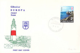 Gibraltar FDC 1970 Europa Point (DD26-7) - Gibilterra