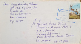 O) 1994 CUBA, CARIBBEAN, DEER, BRONZE MONUMENT, ZOO, CIRCULATED  XF - Cartas & Documentos