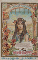 -59- BOUCHAIN . Carte Illustrée ART NOUVEAU : Langage Des Fleurs . Giroflée : Constance - Bouchain