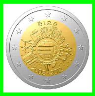 EIRE ( IRLANDA  2 EUROS 2012 "X ANIVERSARIO DEL EURO". EL DISEÑO SIMBOLIZA LA MANERA EN QUE EL EURO HA PASADO A ADQUIRIR - Ireland