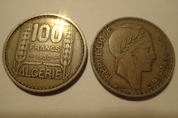 Algerie. 100 Francs Turin 1950 , Cupronickel , KM 93 - Algérie - Pointez Sur L'image Pour Zoomer Algerie. 100 Francs Tur - Algeria