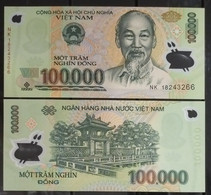 Vietnam Viet Nam 100000 100,000 Dong UNC Polymer Banknote Note 2018 - Pick 122 - Viêt-Nam