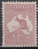 1935 AUSTRALIA  ""Roo""  2sh  MAROON  (SG#134) MH  VF - Nuovi