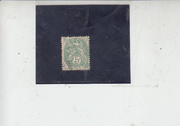 FRANCIA - CRETA - 1902-3 - Unificato 5° -.- - Used Stamps