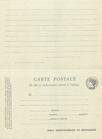 CORPS EXPEDITIONNAIRE De MADAGASCAR - ENTIER CARTE POSTAL COMPLET NEUF Avec REOUR - TRES BON ETAT - Lettres & Documents