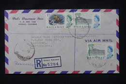 BAHAMAS - Enveloppe En Recommandé De Nassau Pour La Suisse  - L 105152 - 1963-1973 Autonomie Interne