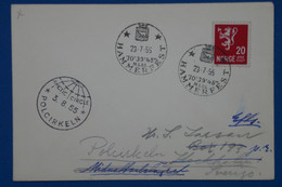 #4  NORVEGE    BELLE LETTRE 1955 HAMMERFEST POUR  LA SUEDE  +AFFRANCH. PLAISANT - Cartas & Documentos