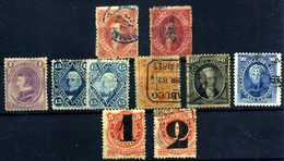 Argentina Nº 11/11a, 16, 20/3, 29, 30. Año 1864/77 - Usati