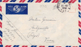 25319# INDOCHINE VIETNAM LETTRE PAR AVION FM FRANCHISE MILITAIRE Obl POSTES AUX ARMEES TOE T.O.E. 1953 BULGNEVILLE VOSGE - Guerre D'Indochine / Viêt-Nam