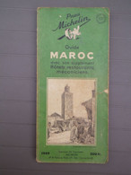 MAROC - GUIDE VERT MICHELIN BIBENDUM AVEC SUPPLEMENT - EDITION 1949 - NOMBREUX CROQUIS ET PLANS - Michelin-Führer