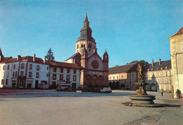 CPSM Senones En Salm-Place Dom Calmet-Eglise Abbatiale-Timbre     L861 - Senones