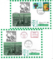 1871g: Sonder- Ballonpostflug 2301 Gross- Enzersdorf 1984, 2 Belege - Gänserndorf