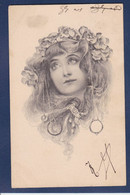 CPA MM Vienne Sans Numéro Femme Women Woman Glamour Viennoise Art Nouveau Circulé - Vienne