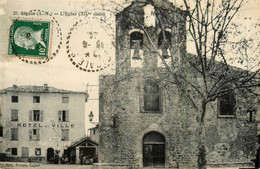 Sigale * Vue Sur L'église Du Village * Hôtel De Ville - Andere & Zonder Classificatie