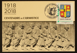 76 - St Adresse - TàM Centenaire De L'armistice Sur CP Oblitéré Du Cachet Temporaire - 2018 - Gepersonaliseerde Postzegels (MonTimbraMoi)