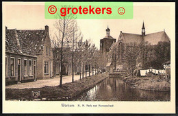 WORKUM N.H. Kerk Met Nonnenstraat Ca 1935 - Workum