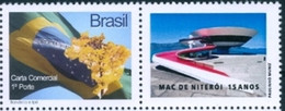 BRAZIL 2011 - MUSEUM OSCAR NIEMEYER  - NATIONAL FLAG - MNH - Personalized Stamps