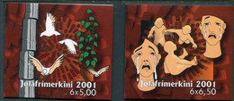 FAROE IS. 2001 Christmas Booklets MNH / **.  Michel 412-13 MH - Islas Faeroes