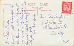 GB VILLAGE POSTMARKS "LANCASTER & MORECAMBE / B" (Lancashire) CDS 21mm 1961 Pc - Brieven En Documenten