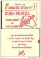 CARNET 1892-C 3a Marianne De Béquet "CODE POSTAL" Fermé. Parfait état TRES TRES RARE - Modern : 1959-…