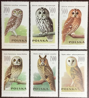 Poland 1990 Owls Birds MNH - Eulenvögel