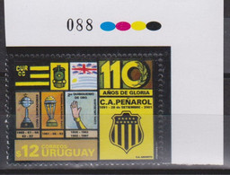 Uruguay 2001 Mnh - Soccer Futbol Football -110 Years Peñarol Club - World Champion  -Yvert 1996  S22-8 - Uruguay
