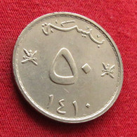 Oman 50 Baisa 1989 - 1990 / 1410 KM# 46a *V2 Omã - Oman