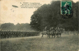 Paris * 16ème * Longchamps * Revue 14 Juillet 1907 * école Spéciale Militaire De St Cyr * Arrivée Du Dirigeable PATRIE - Distretto: 16