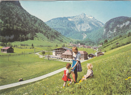 8622) 6870 REUTHE - Bad Reuthe Bregenzerwald - Kinder In Tracht Auf Wiese über Straße - Tolle ältere AK  BEZAU 1973 - Bregenzerwaldorte